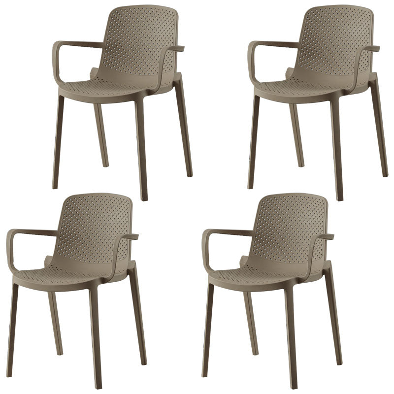 Sillas apilables modernas que cenan los sillones con las piernas plásticas para la cocina