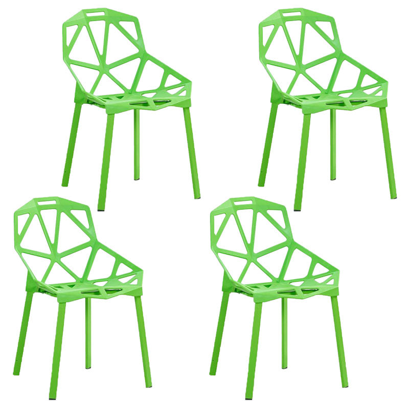 Sillas apilables de estilo moderno, sillones de cocina con patas de plástico