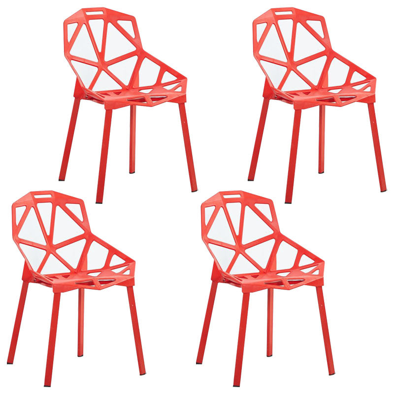 Sillas apilables de estilo moderno, sillones de cocina con patas de plástico