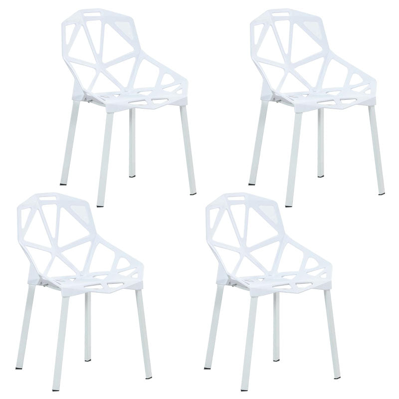 Sillas apilables de estilo moderno, sillones de cocina con patas de plástico