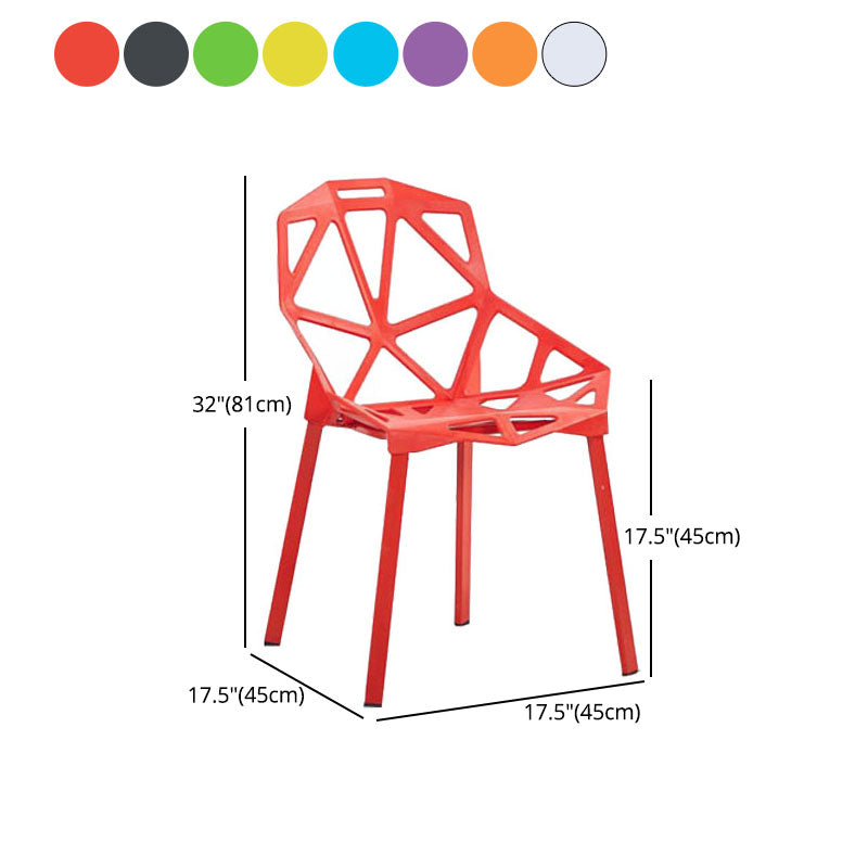 Sillas apilables de estilo moderno, sillones de cocina con patas de plástico