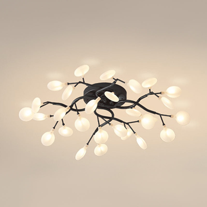 Luz de lámpara de rubor de rama contemporánea luces de montaje de lavado de metal para sala de estar