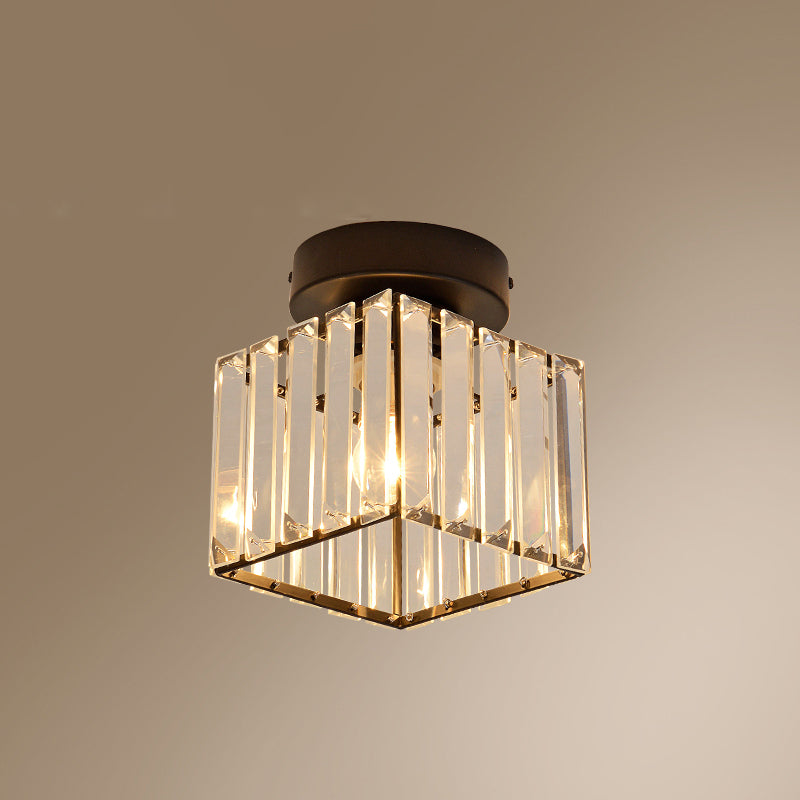 Luminaire à chasse d'eau contemporain Crystal 1 Lumières Lumières à chasse d'eau pour le salon