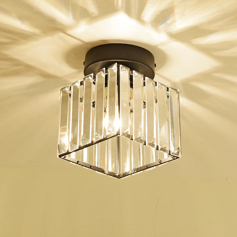 Luminaire à chasse d'eau contemporain Crystal 1 Lumières Lumières à chasse d'eau pour le salon