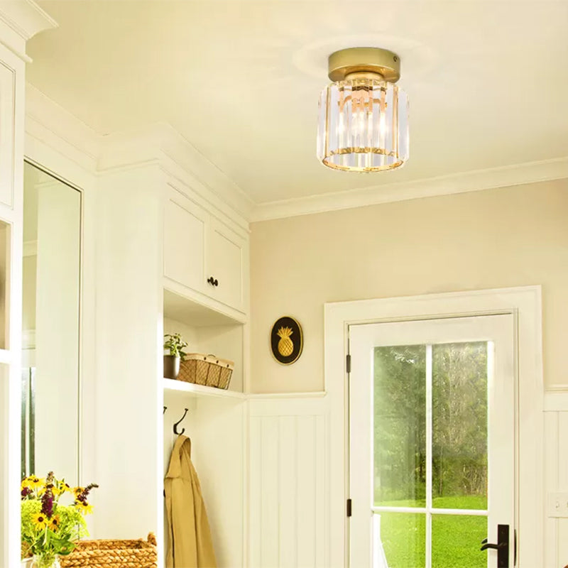 Luminaire à chasse d'eau contemporain Crystal 1 Lumières Lumières à chasse d'eau pour le salon