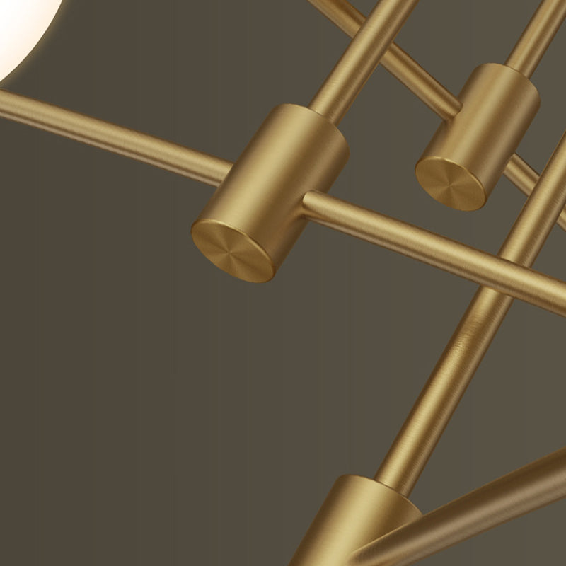 Sphère contemporaine luminaire luminaire de verre à chasse des lumières pour le salon