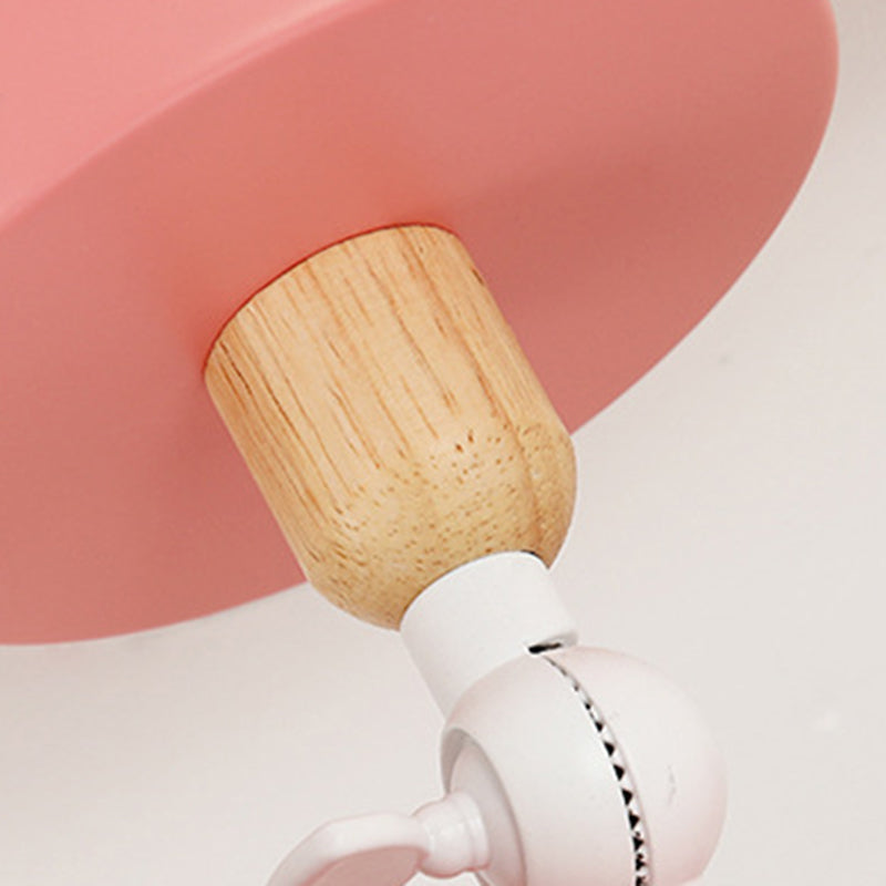 1 Light Mickey Ceiling Light Modern Macaron Style Metal Ceiling Lighting for Living Room