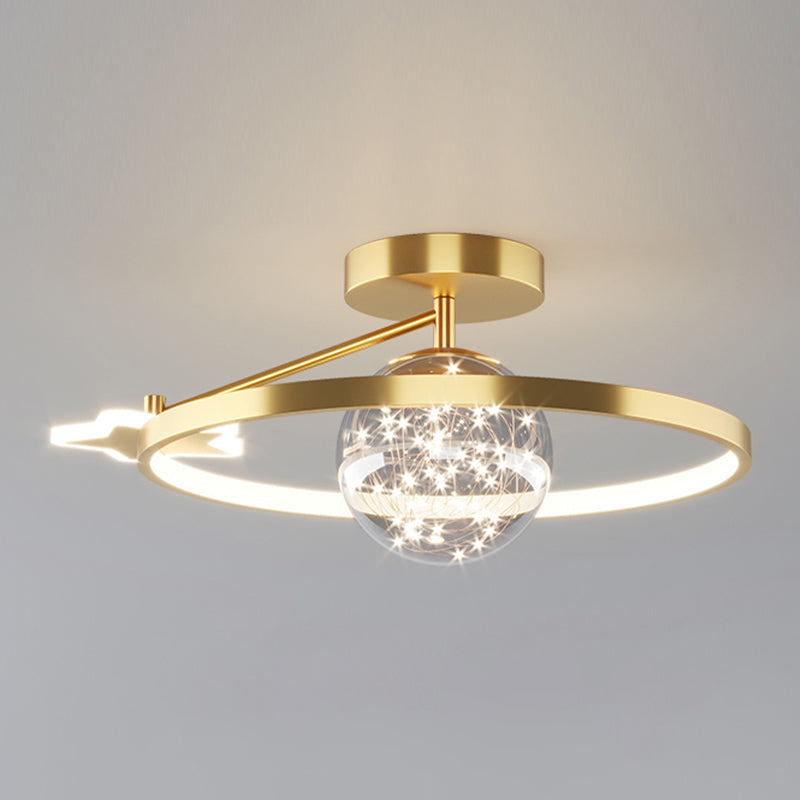 Luz de techo LED de estilo de techo de techo de círculo de metal