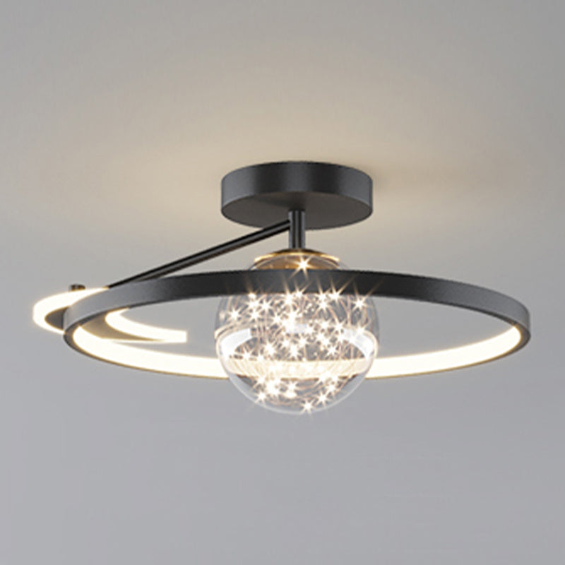 Luz de techo LED de estilo de techo de techo de círculo de metal