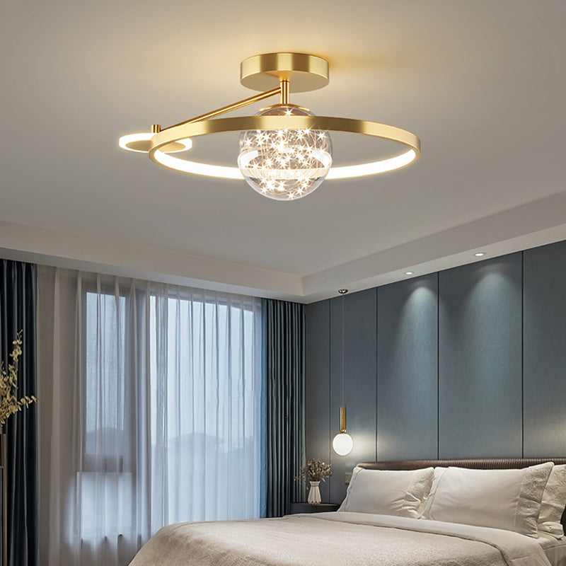 Luz de techo LED de estilo de techo de techo de círculo de metal