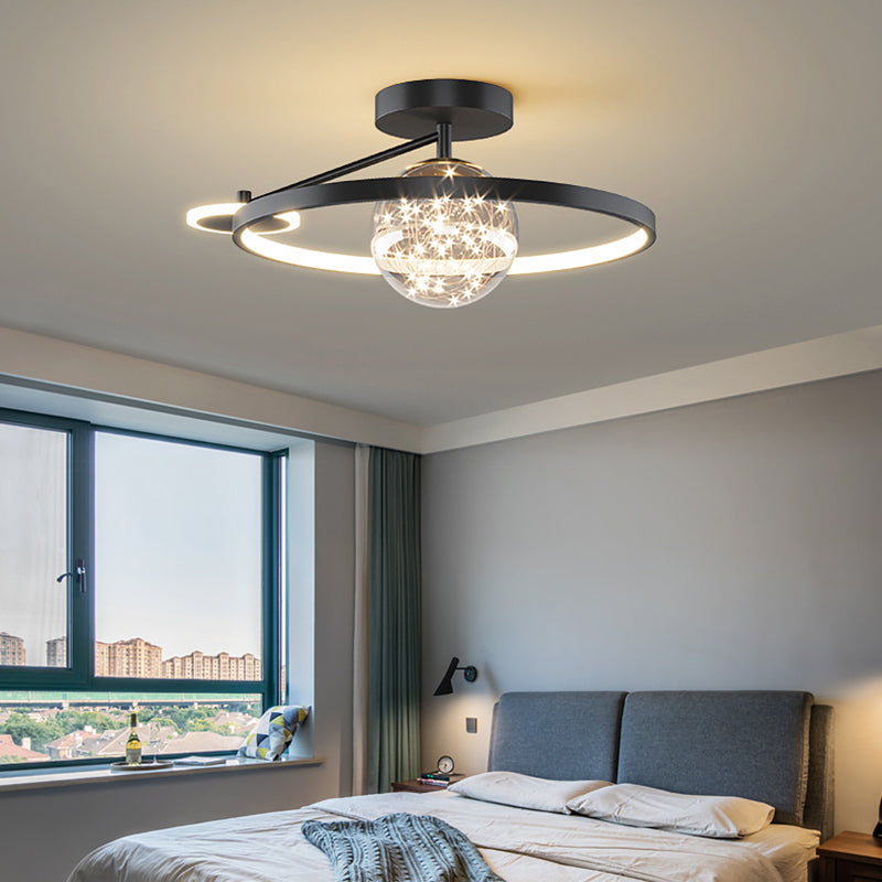 Luz de techo LED de estilo de techo de techo de círculo de metal