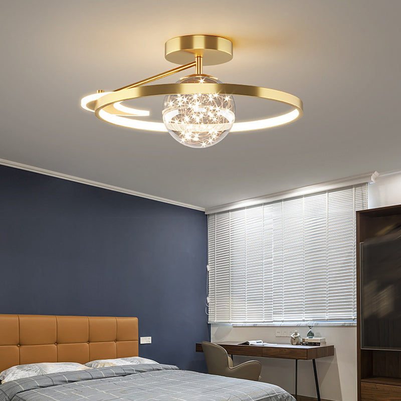 Luz de techo LED de estilo de techo de techo de círculo de metal