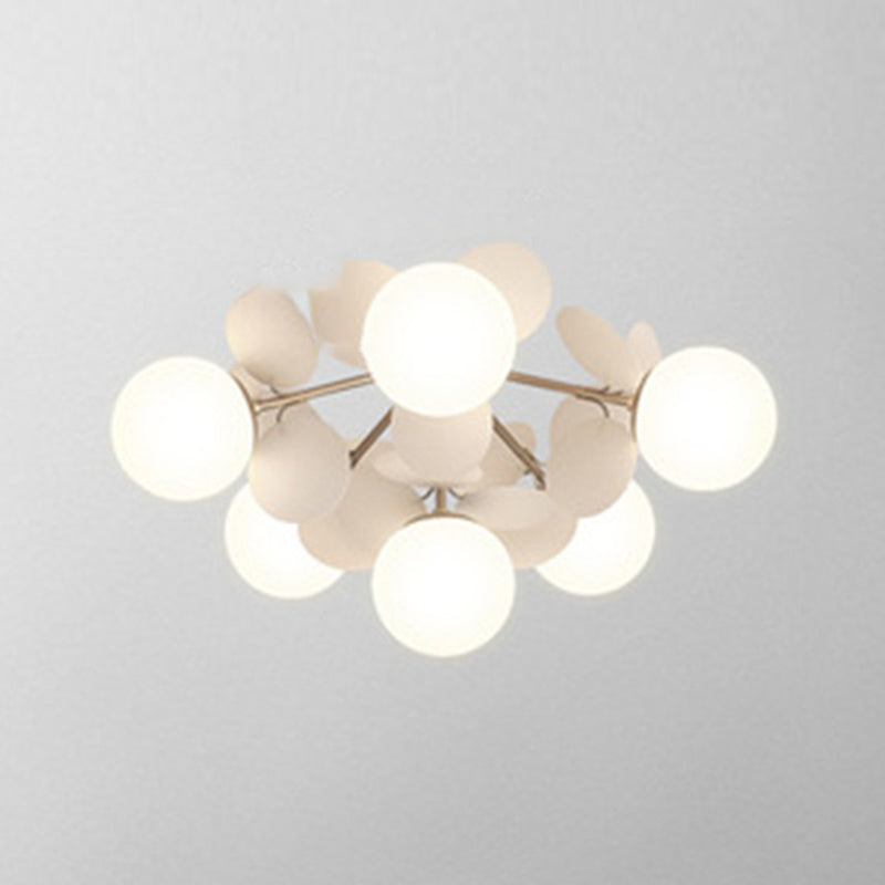 Burbujas de la sala de estar del techo montado en el techo de vidrio semi iluminación de semi montura