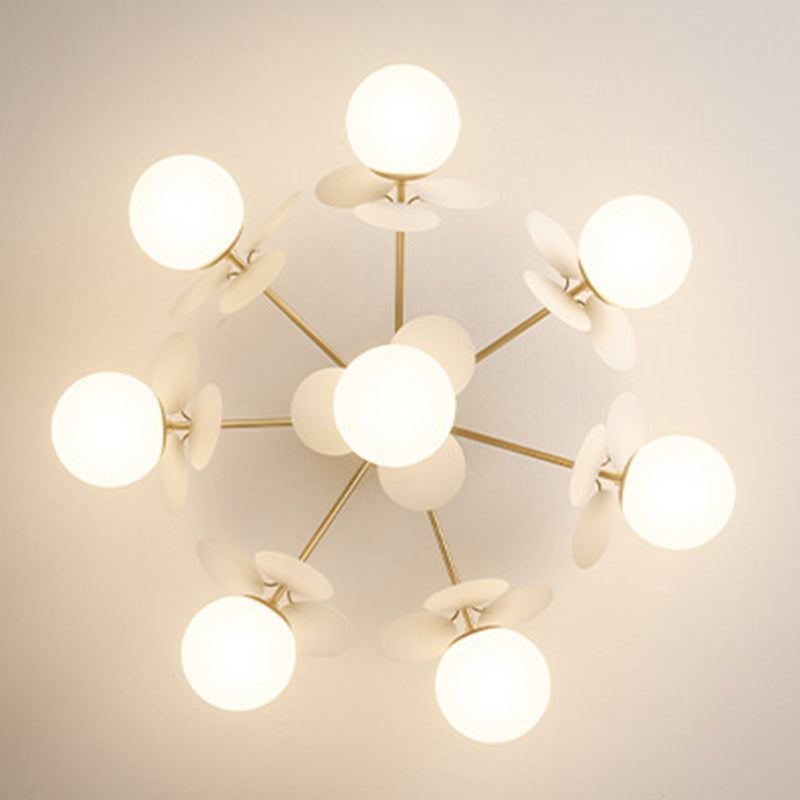 Burbujas de la sala de estar del techo montado en el techo de vidrio semi iluminación de semi montura