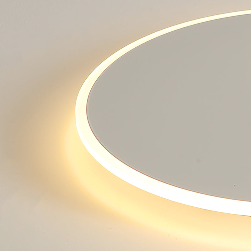 Metal Circular Techo Flush Montaje Luce de techo blanco LED nórdico Lámpara de techo blanco