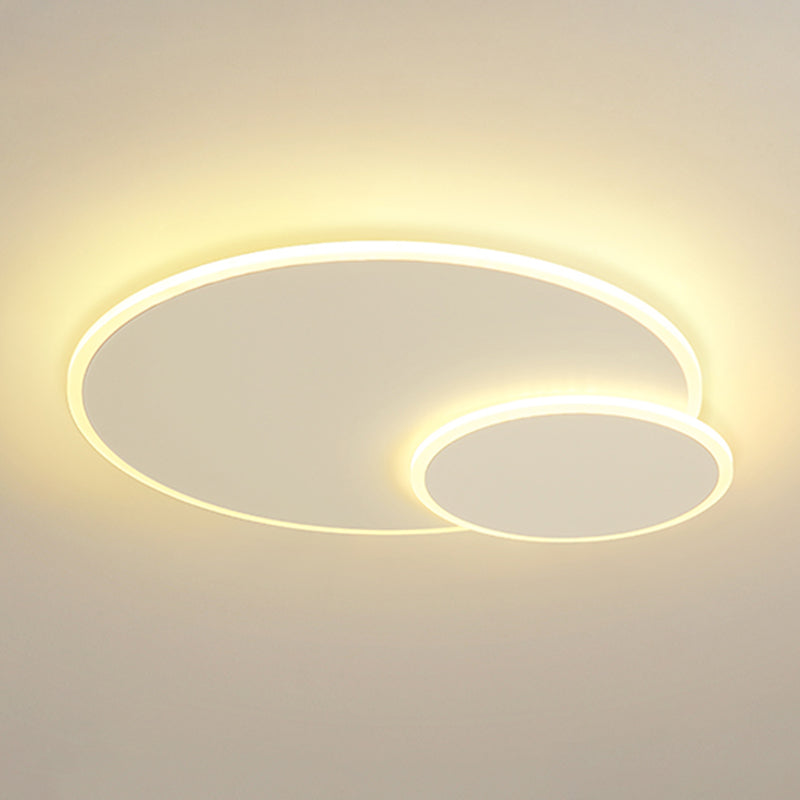 Metal Circular Techo Flush Montaje Luce de techo blanco LED nórdico Lámpara de techo blanco