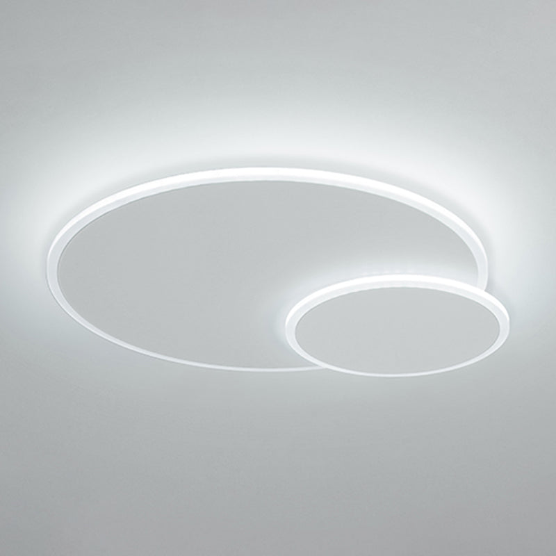 Metal Circular Techo Flush Montaje Luce de techo blanco LED nórdico Lámpara de techo blanco