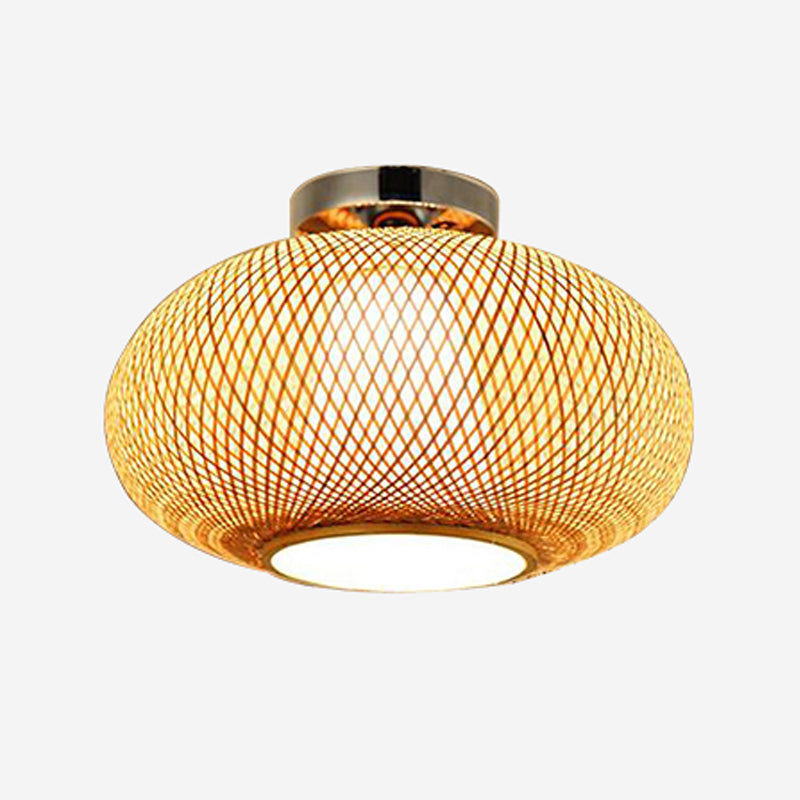 Iluminación moderna de montaje en semi flush ASIA ASIA Bamboo Beige Light