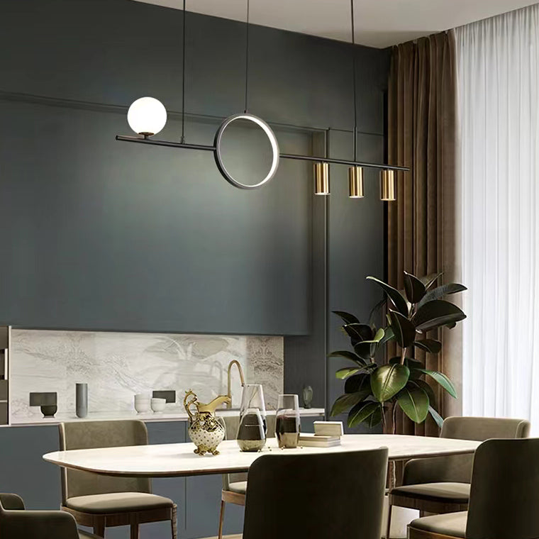 Lámparas de geometría de estilo moderno lámparas de metal lámparas de metal lámparas