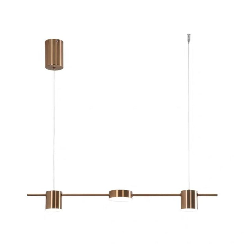 Lámparas de suspensión LED de restaurante LED de múltiples cabezas de araña de araña de isla metálica moderna