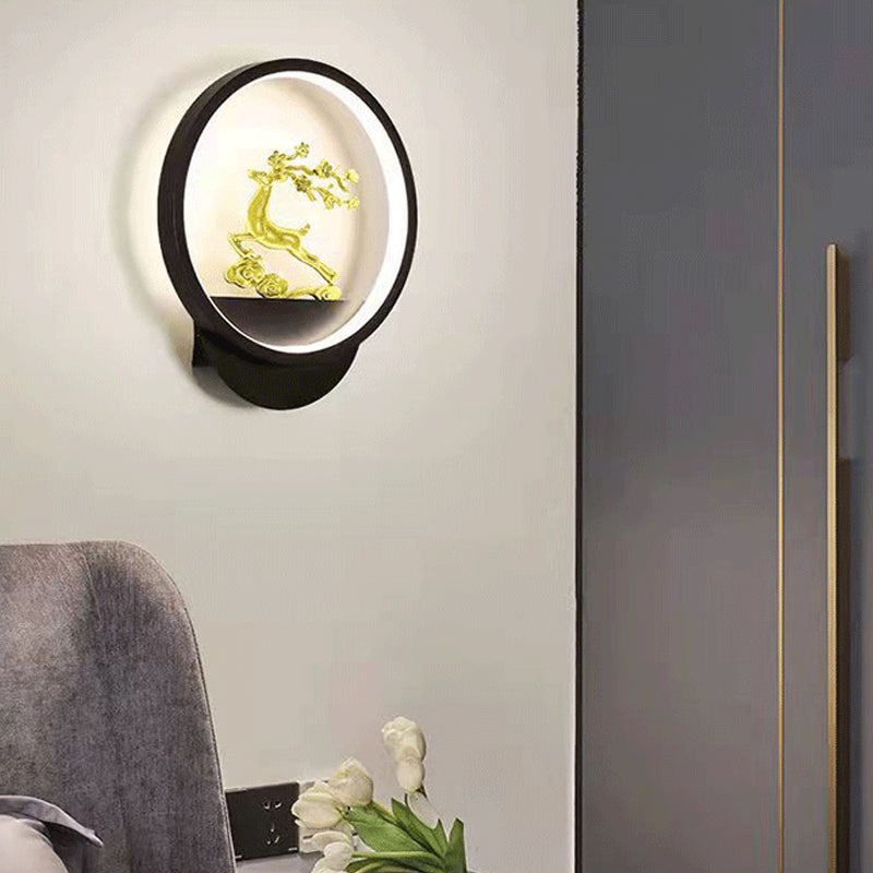 Geometry Shape Wall Lights Kid Style Metal 1 Light Wall Mount Light