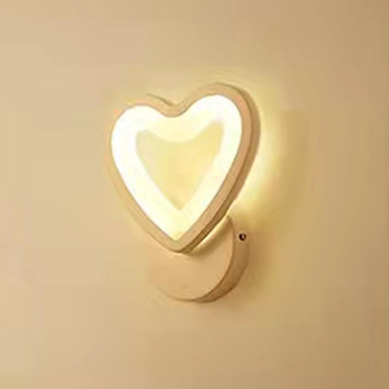 Geometry Shape Wall Lights Kid Style Metal 1 Light Wall Mount Light