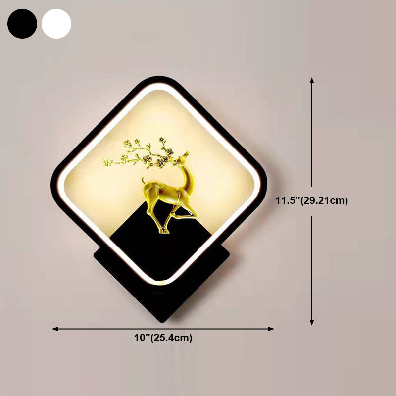 Geometry Shape Wall Lights Kid Style Metal 1 Light Wall Mount Light