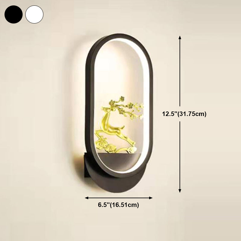 Geometry Shape Wall Lights Kid Style Metal 1 Light Wall Mount Light