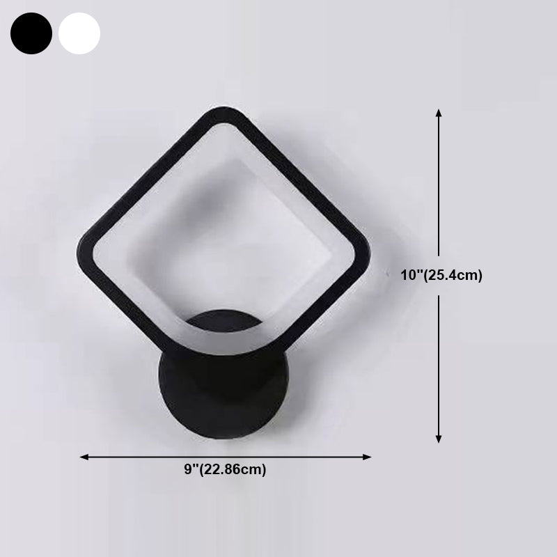 Geometry Shape Wall Lights Kid Style Metal 1 Light Wall Mount Light