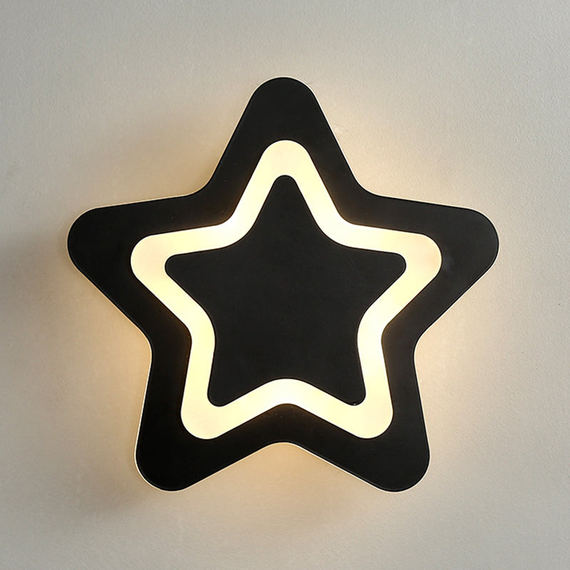 Modern Style Geometric Wall Mounted Lamps Metal 1 Light Wall Lights