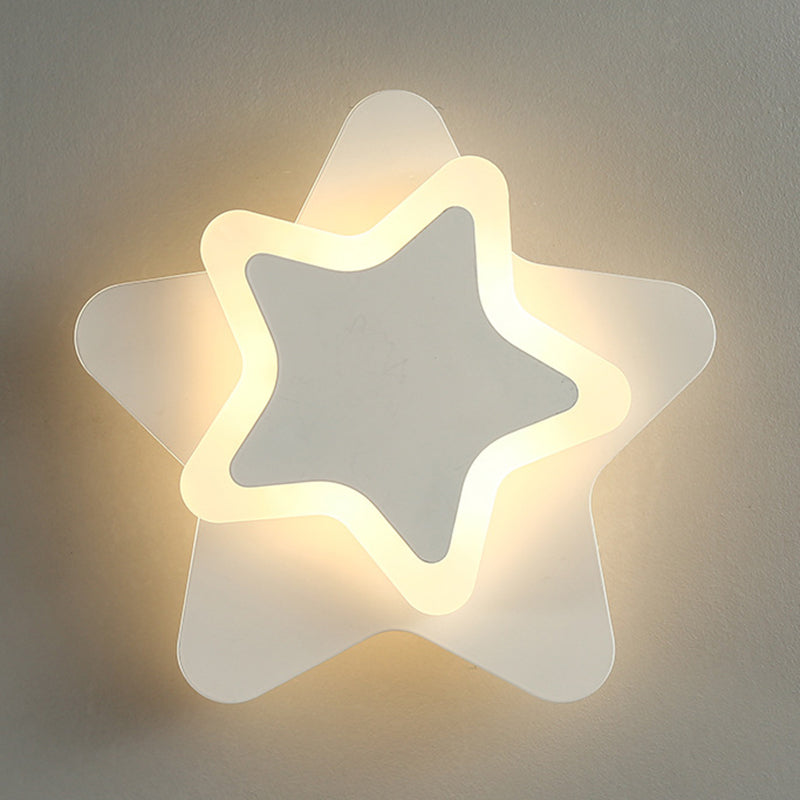 Modern Style Geometric Wall Mounted Lamps Metal 1 Light Wall Lights