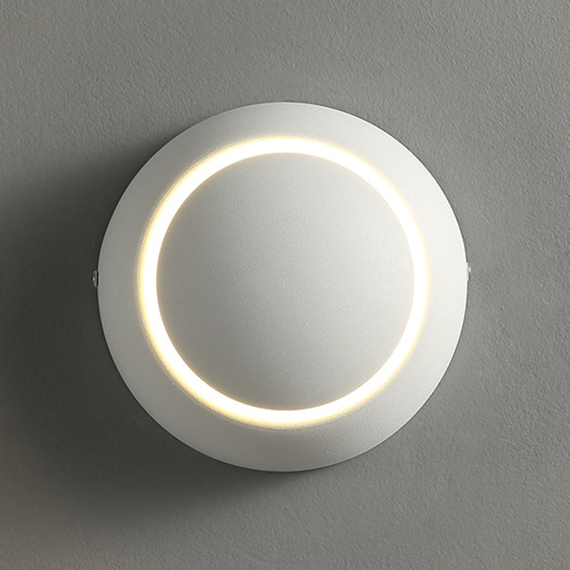 Modern Style Geometric Wall Mounted Lamps Metal 1 Light Wall Lights