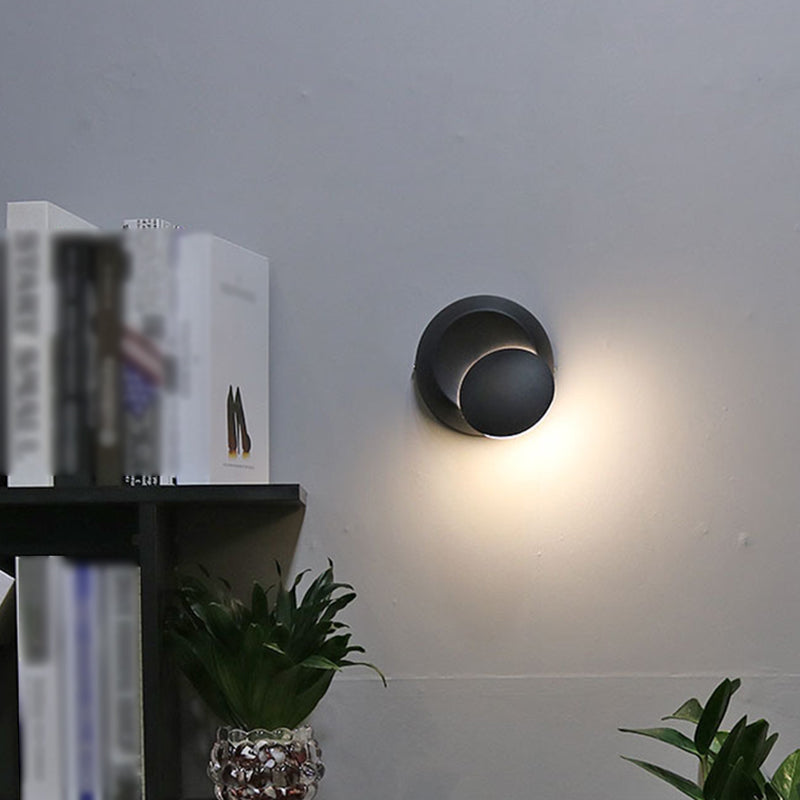 Modern Style Geometric Wall Mounted Lamps Metal 1 Light Wall Lights