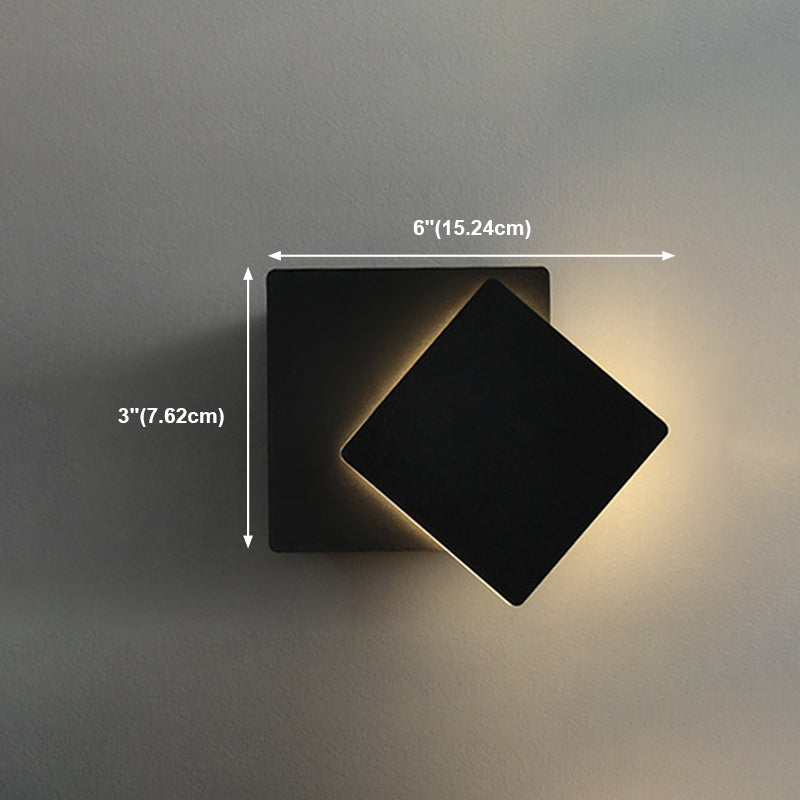 Modern Style Geometric Wall Mounted Lamps Metal 1 Light Wall Lights