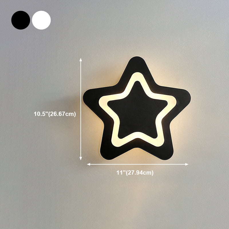 Modern Style Geometric Wall Mounted Lamps Metal 1 Light Wall Lights