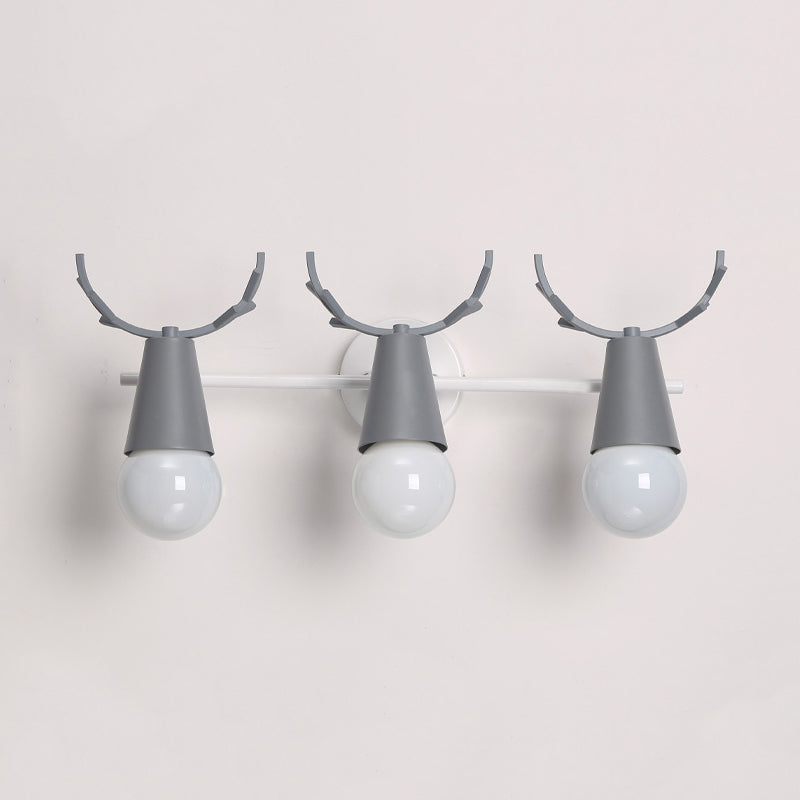 Modern Colorful Wall Sconce Light Creative Antlers Wall Light Fixture for Bedroom