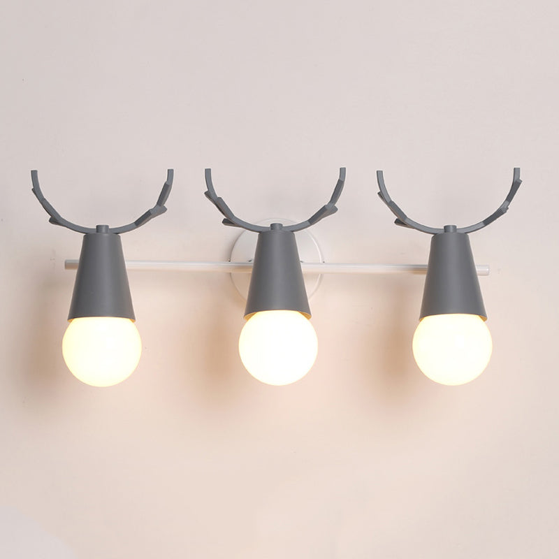 Modern Colorful Wall Sconce Light Creative Antlers Wall Light Fixture for Bedroom