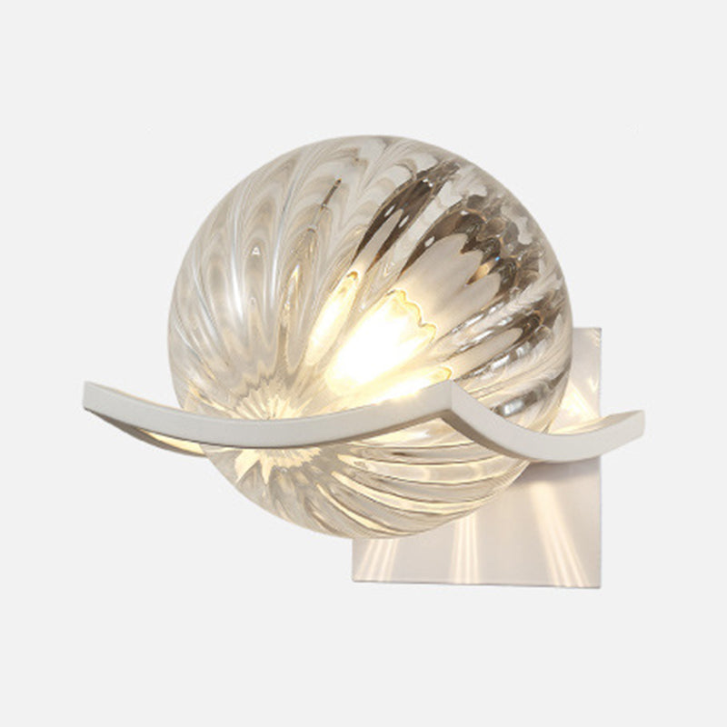 Lámparas de pared de bola de estilo modernas de vidrio 1 lámparas de pared ligeras