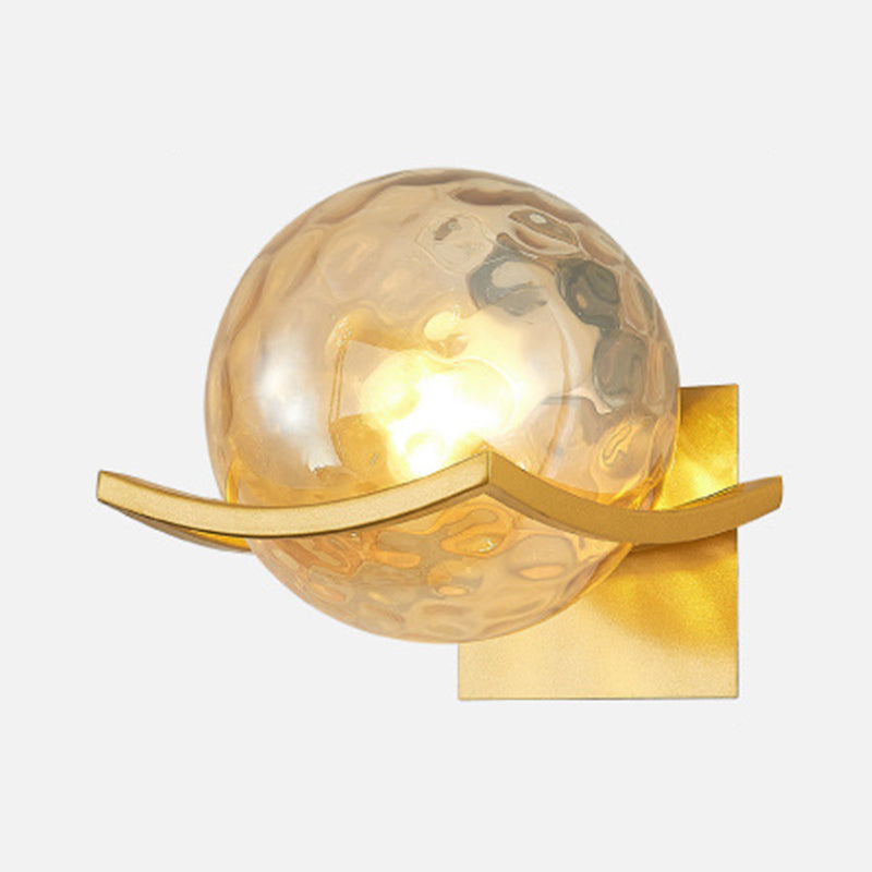 Lámparas de pared de bola de estilo modernas de vidrio 1 lámparas de pared ligeras