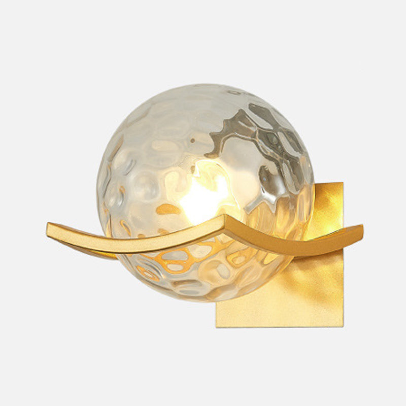 Lámparas de pared de bola de estilo modernas de vidrio 1 lámparas de pared ligeras