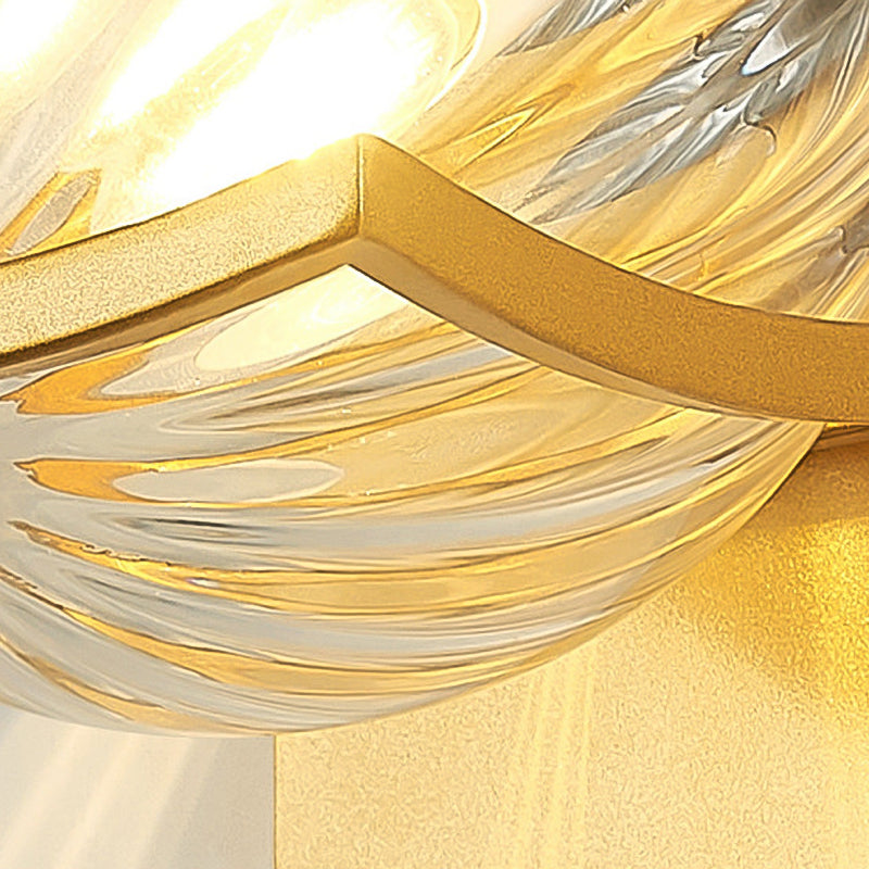 Lámparas de pared de bola de estilo modernas de vidrio 1 lámparas de pared ligeras