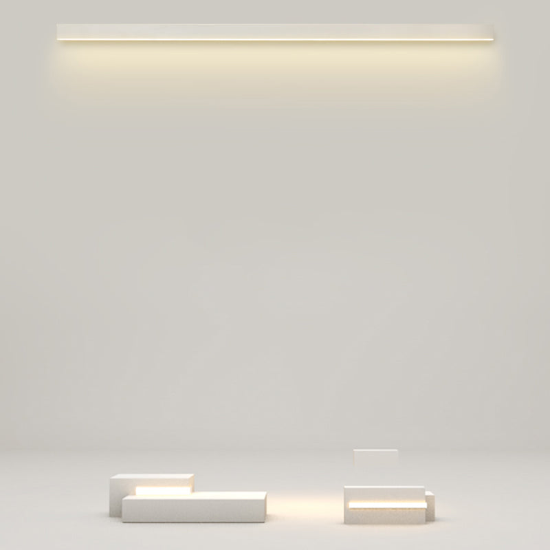 Luz de pared de metal de forma lineal Estilo moderno de 1 luces Luz de pared de 1 luces