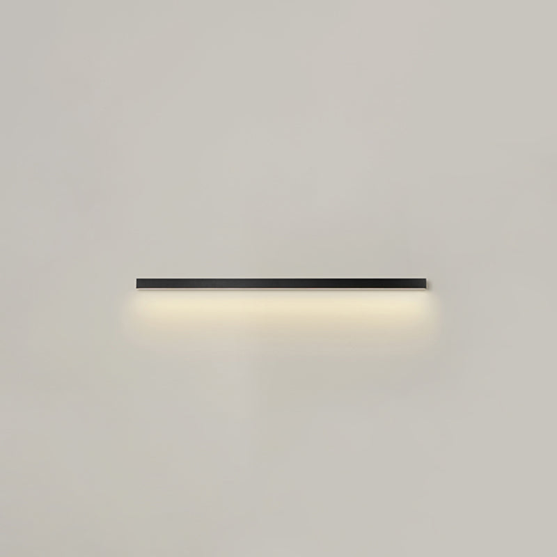 Luz de pared de metal de forma lineal Estilo moderno de 1 luces Luz de pared de 1 luces