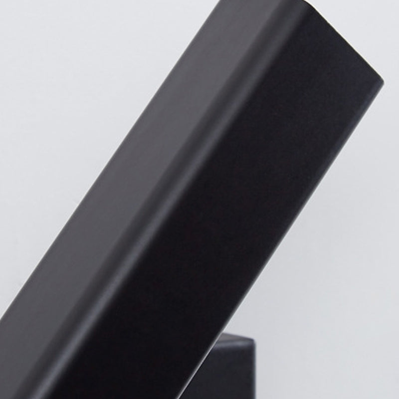 1 Light Rectangular Wall Mounted Lamps Modern Style Wood Wall Lamps