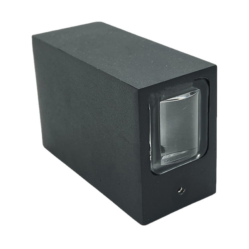 Modern Style Rectangular Wall Mounted Lamps Metal 2 Lights Wall Light Sconces