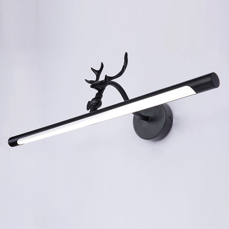 Illuminazione da parete a forma lineare in stile moderno in metallo1 lampada con applione leggera per bagno