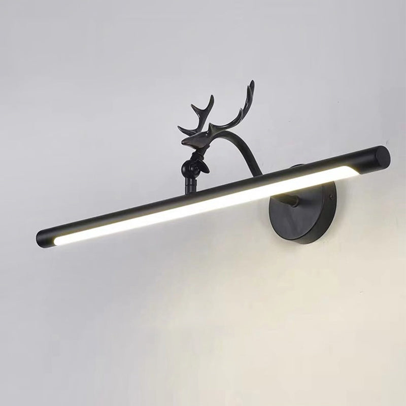Illuminazione da parete a forma lineare in stile moderno in metallo1 lampada con applione leggera per bagno