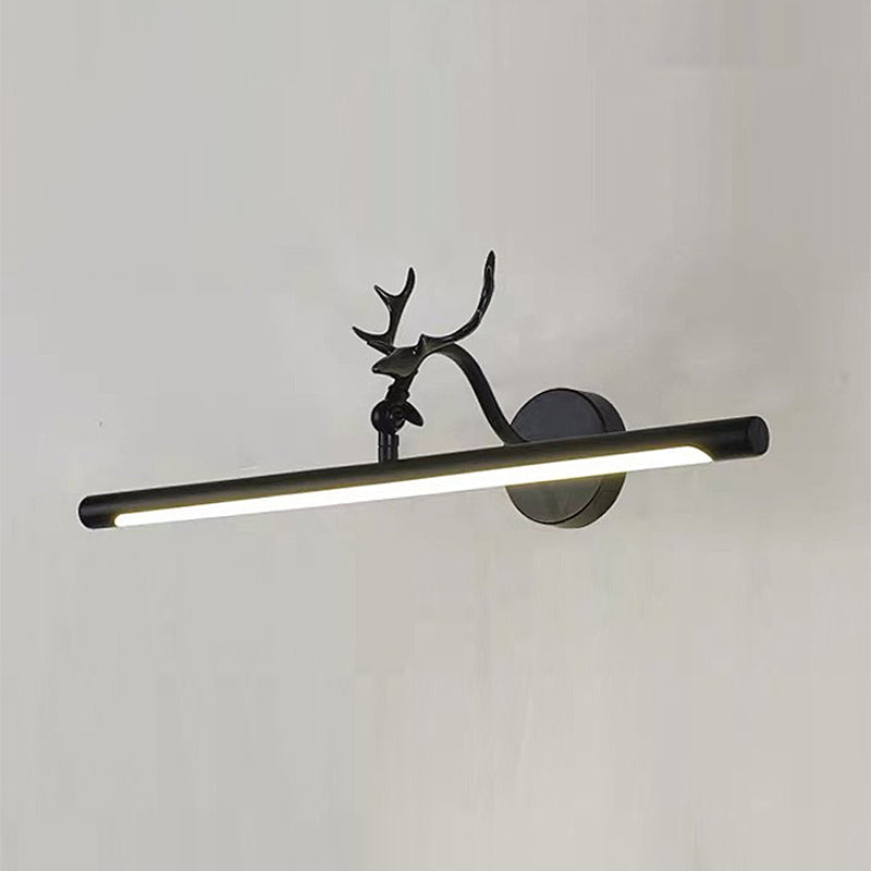 Illuminazione da parete a forma lineare in stile moderno in metallo1 lampada con applione leggera per bagno