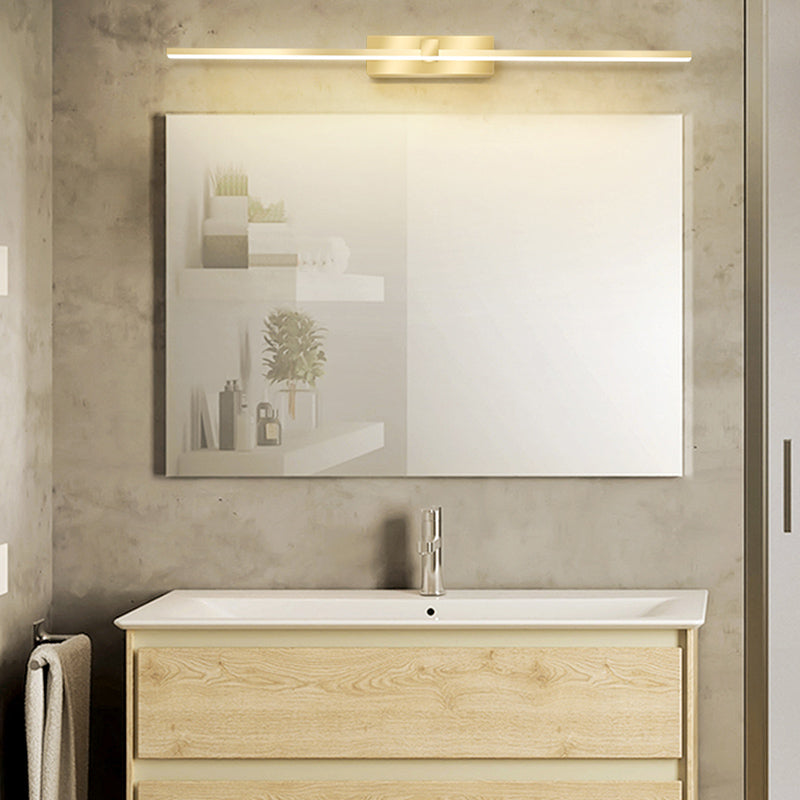 Lampada sconde in metallo moderno a parete a 1 luci per il bagno