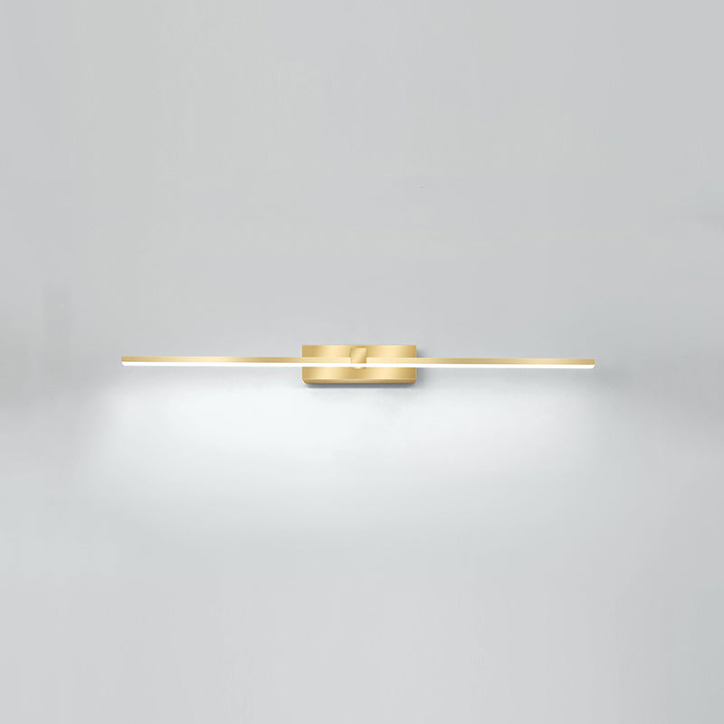 Lampada sconde in metallo moderno a parete a 1 luci per il bagno